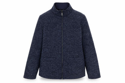 Womens UK Size 12 Marks and Spencer Blue Full Zip Jumper
