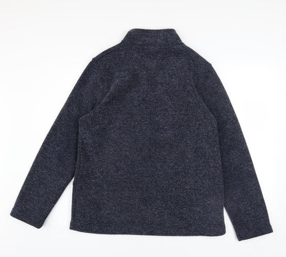 Womens UK Size 12 Marks and Spencer Blue Full Zip Jumper