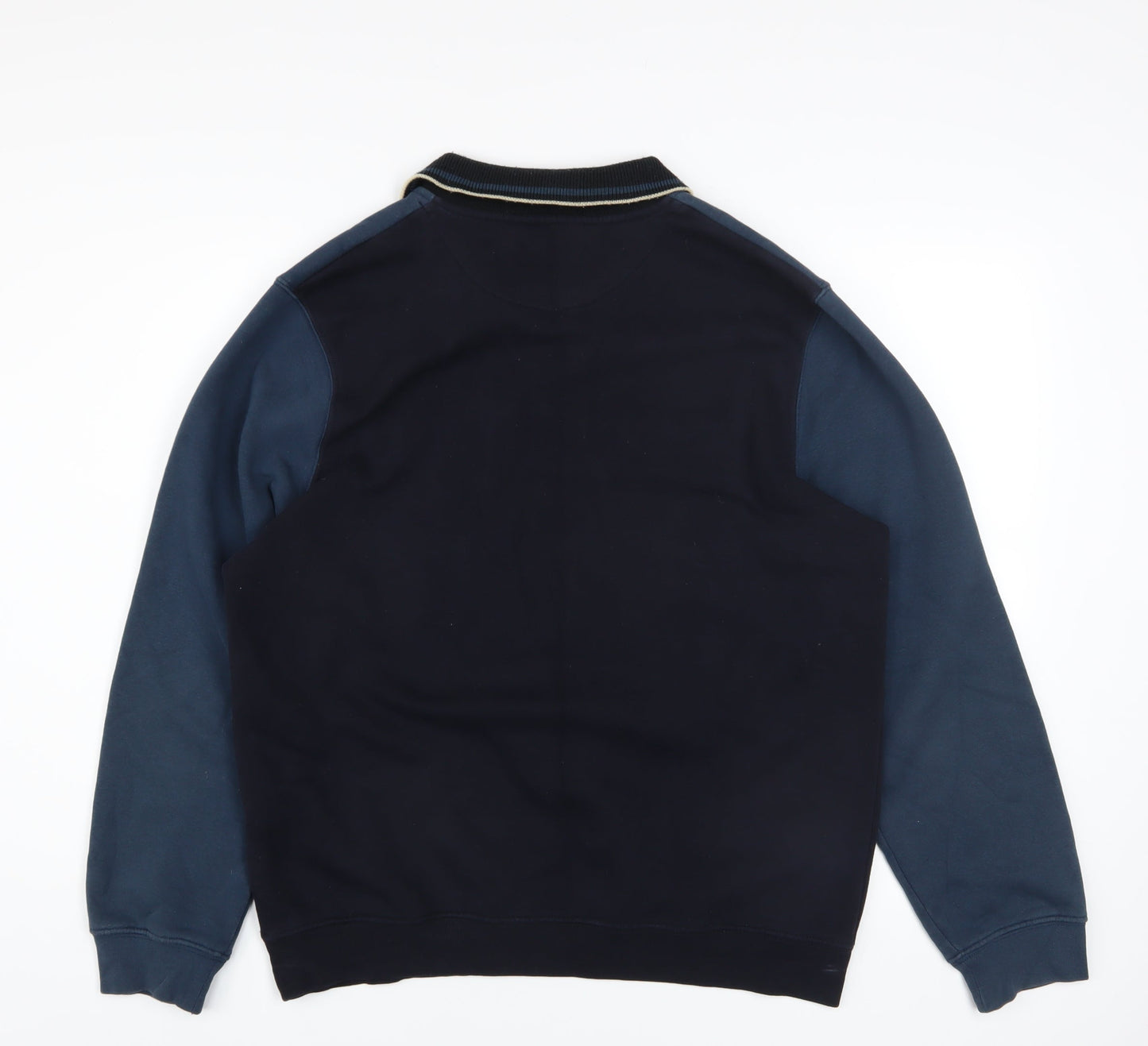 Mens UK Size M Tom Hagan Blue Henley Sweatshirt