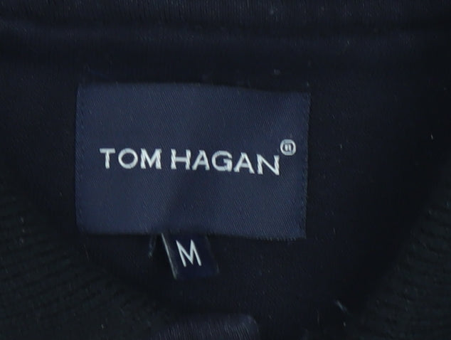 Mens UK Size M Tom Hagan Blue Henley Sweatshirt