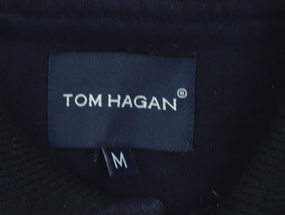 Mens UK Size M Tom Hagan Blue Henley Sweatshirt