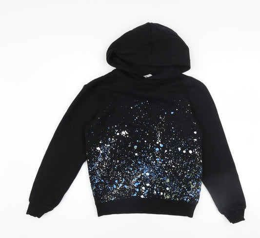 Boys UK Size 8-10 Years H&M Black Pullover Hoodie