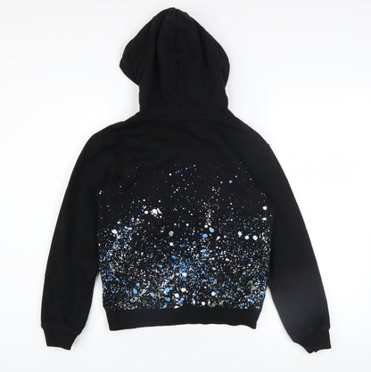 Boys UK Size 8-10 Years H&M Black Pullover Hoodie