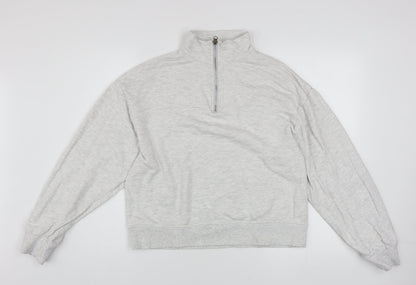 Womens UK Size 6 ASOS DESIGN Grey Pullover Sweatshirt