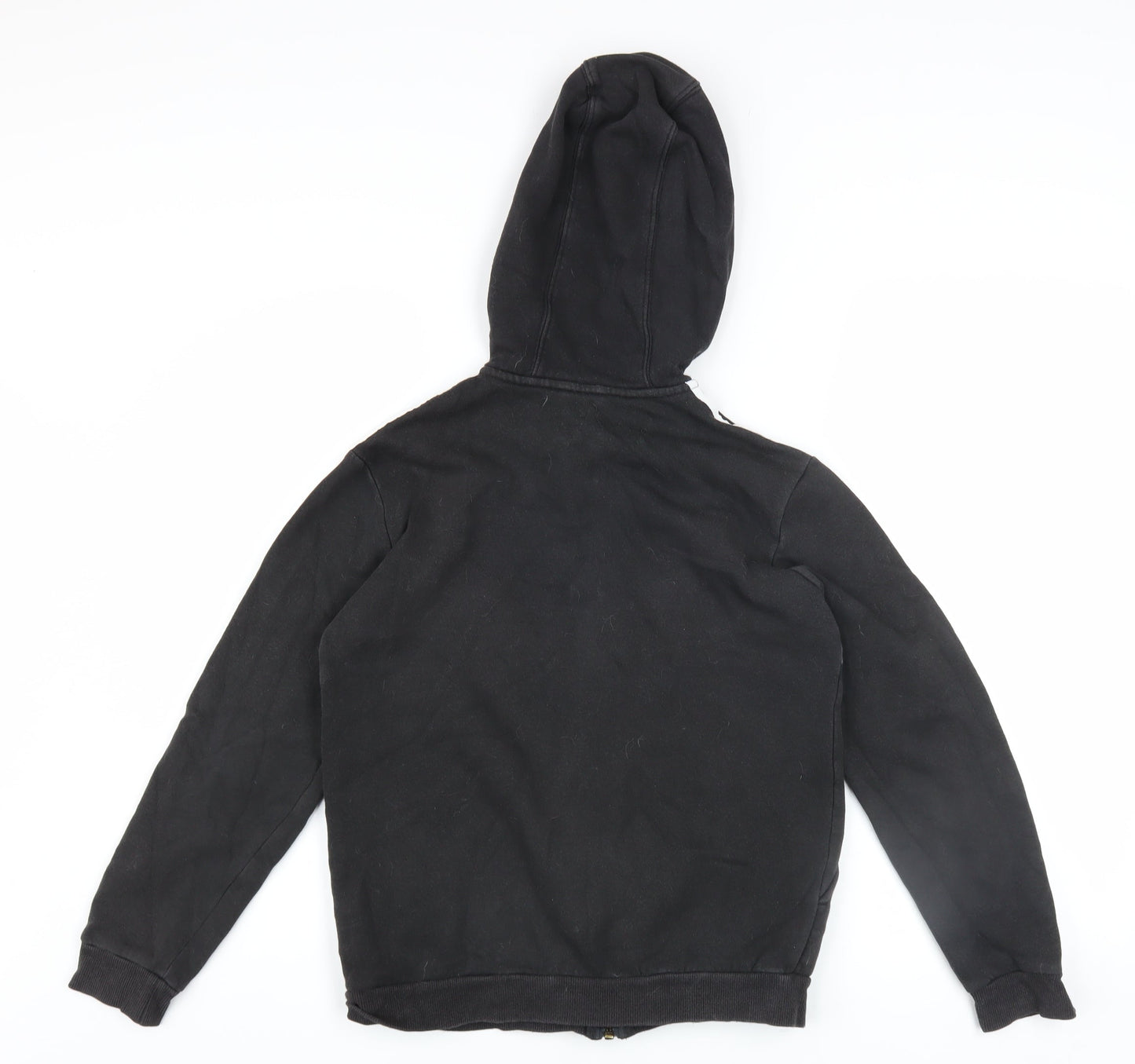 Boys UK Size 11-12 Years adidas Black Full Zip Hoodie