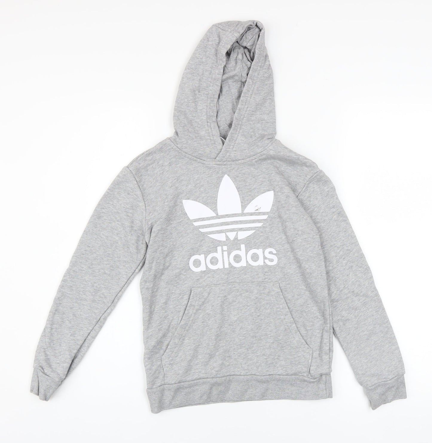 Boys UK Size 9-10 Years adidas Grey Pullover Hoodie