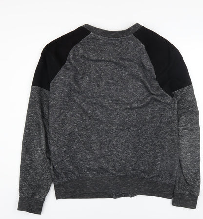 Womens UK Size M Elevenparis Grey Cardigan Sweatshirt