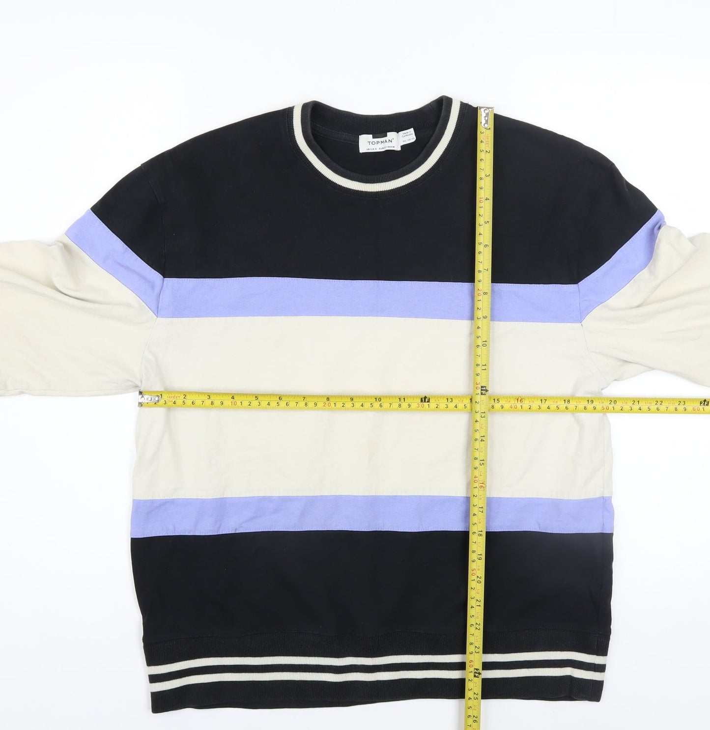 Mens UK Size S Topman Multicoloured Pullover Sweatshirt
