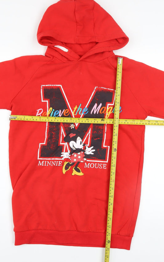 Girls UK Size 11-12 Years Marks and Spencer Red Pullover Hoodie