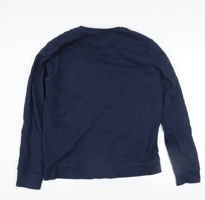 Mens UK Size M River Island Blue Pullover Sweatshirt