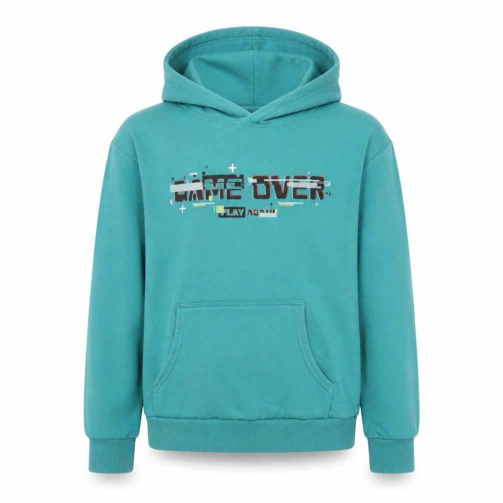 Boys UK Size 12-13 Years Marks and Spencer Green Pullover Hoodie