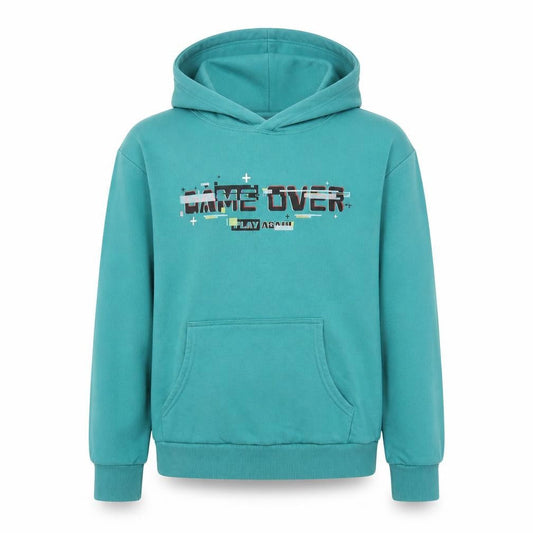 Boys UK Size 12-13 Years Marks and Spencer Green Pullover Hoodie
