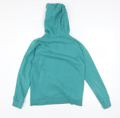 Boys UK Size 12-13 Years Marks and Spencer Green Pullover Hoodie