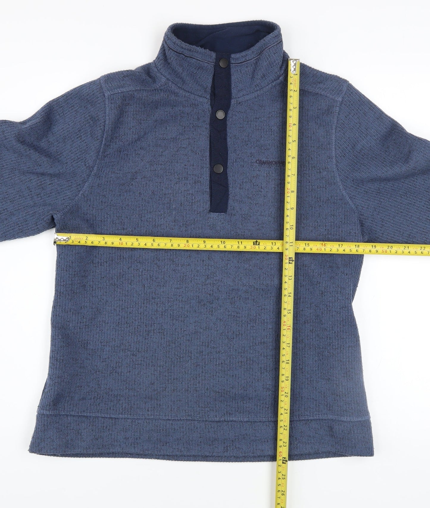 Mens UK Size S Craghoppers Blue Henley Sweatshirt