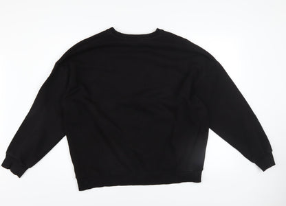 Womens UK Size S Primark Black Pullover Sweatshirt