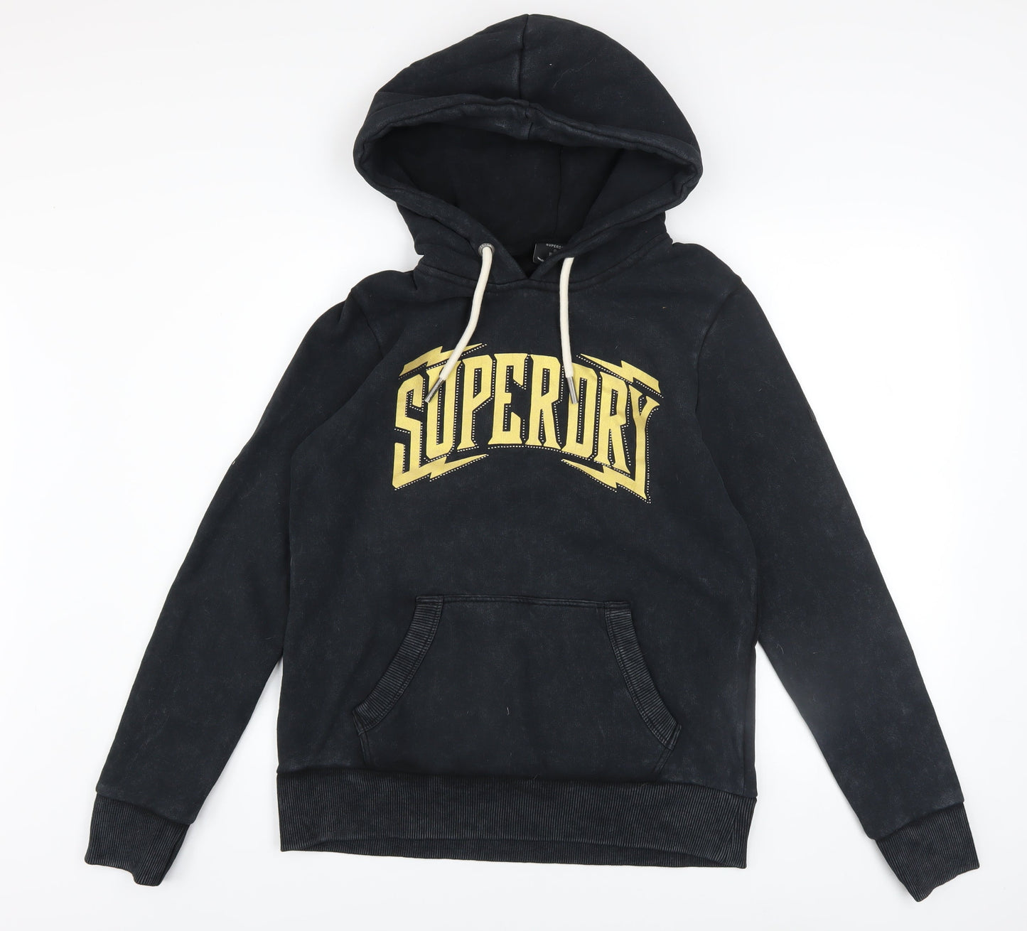Womens UK Size 12 Superdry Black Pullover Hoodie