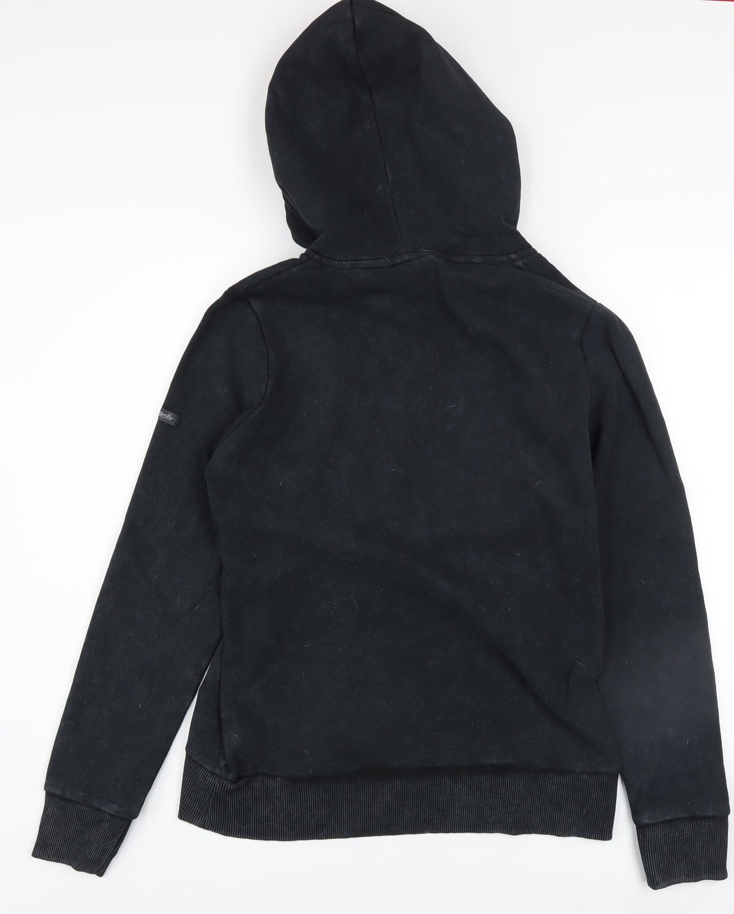 Womens UK Size 12 Superdry Black Pullover Hoodie