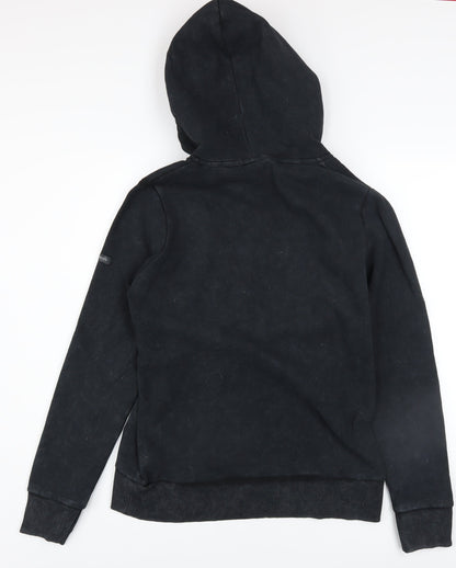 Womens UK Size 12 Superdry Black Pullover Hoodie