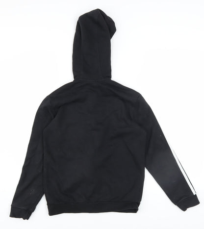 Boys UK Size 11-12 Years adidas Black Full Zip Hoodie