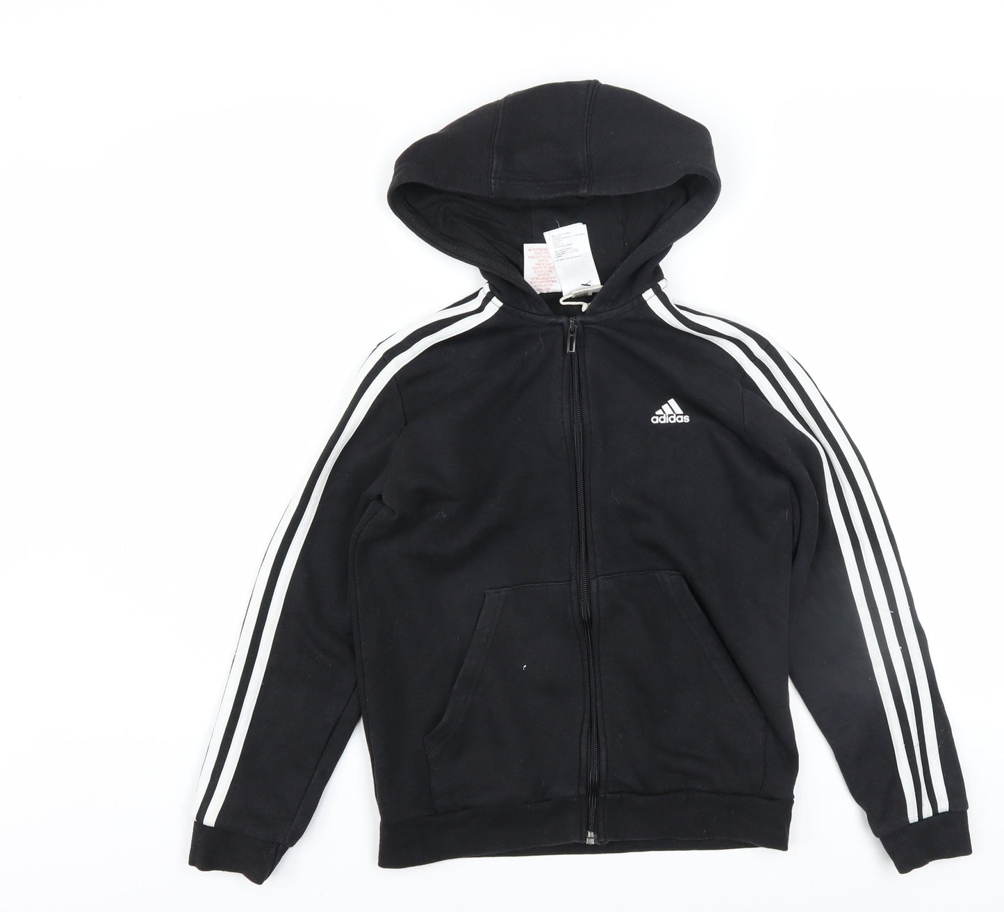 Boys UK Size 11-12 Years adidas Black Full Zip Hoodie