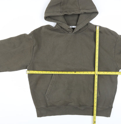 Womens UK Size 12 Zara Green Pullover Hoodie