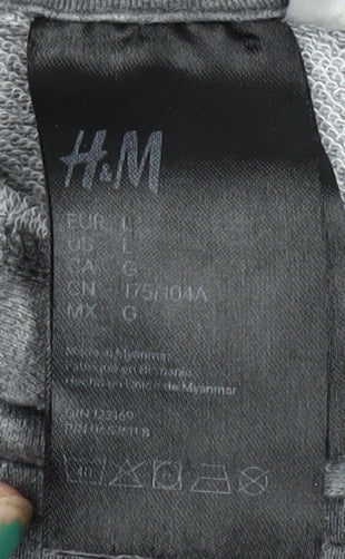 Womens UK Size L H&M Grey Pullover Hoodie