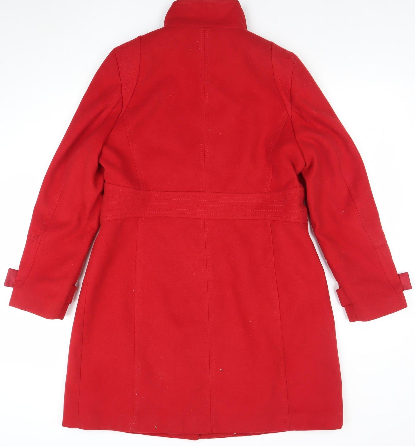 Womens UK Size 14 Wallis Red Overcoat