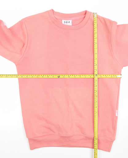 Womens UK Size XS 304 Pink Pullover Sweatshirt