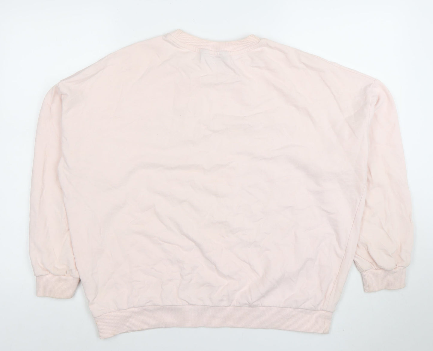 Womens UK Size 12 F&F Pink Pullover Sweatshirt