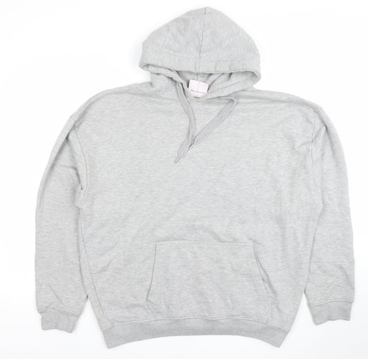 Womens UK Size M 304 Clothing Grey Pullover Hoodie