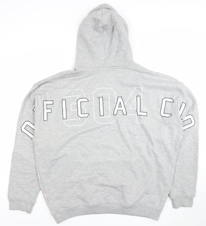 Womens UK Size M 304 Clothing Grey Pullover Hoodie