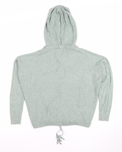Womens UK Size 10 NEXT Green Pullover Hoodie