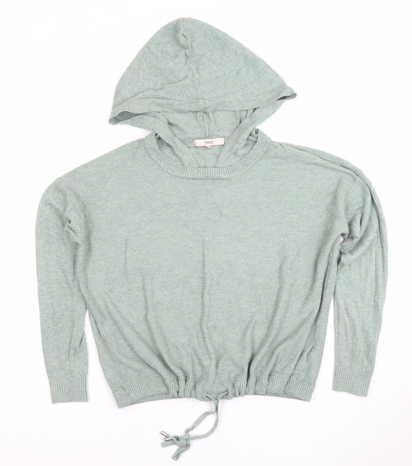 Womens UK Size 10 NEXT Green Pullover Hoodie