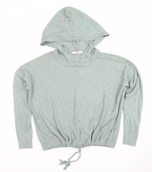 Womens UK Size 10 NEXT Green Pullover Hoodie