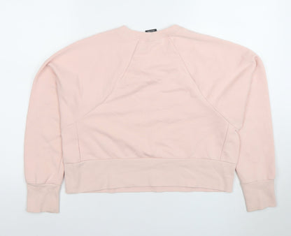 Womens UK Size S Nike Pink Pullover Sweatshirt