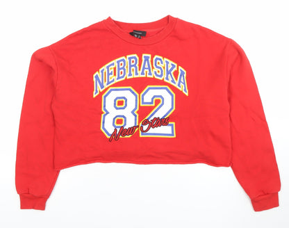Womens UK Size 10 Atmosphere Red Pullover Sweatshirt