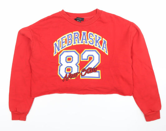 Womens UK Size 10 Atmosphere Red Pullover Sweatshirt