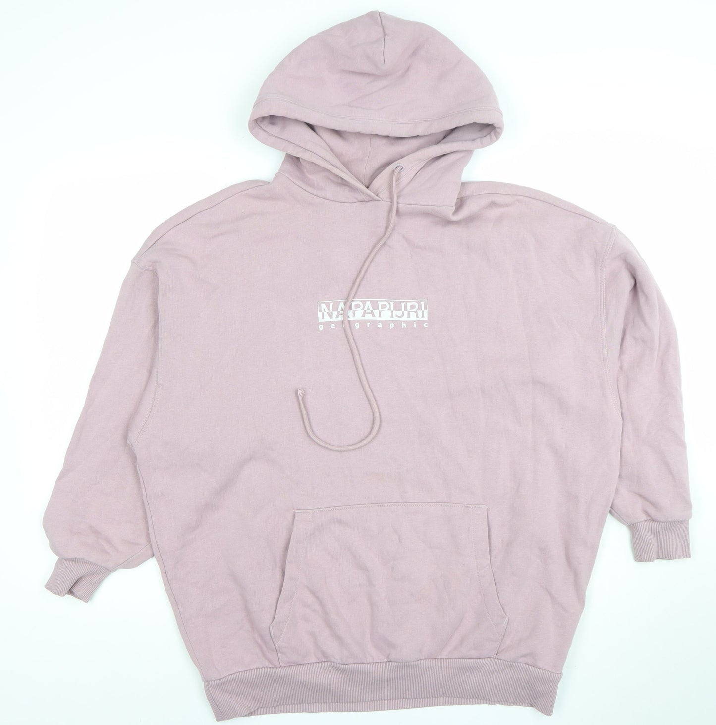Womens UK Size S Napapijri Pink Pullover Hoodie