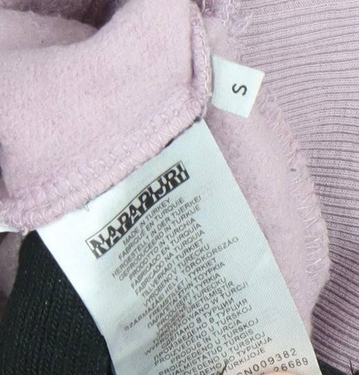 Womens UK Size S Napapijri Pink Pullover Hoodie