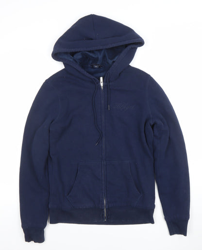 Womens UK Size S Tommy Hilfiger Blue Full Zip Hoodie