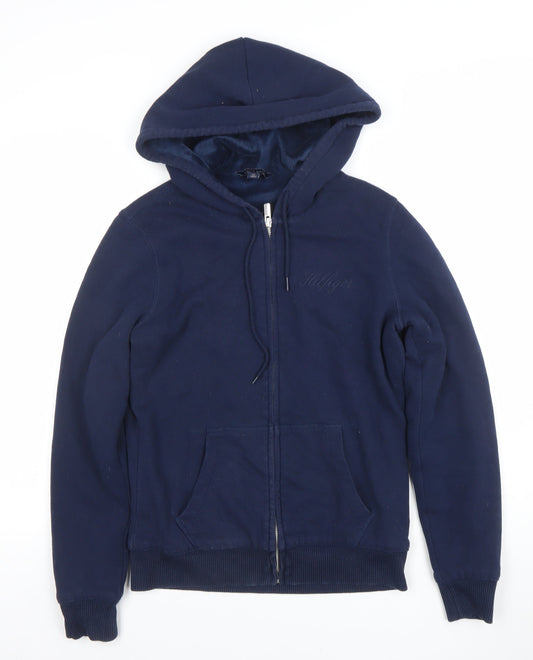 Womens UK Size S Tommy Hilfiger Blue Full Zip Hoodie