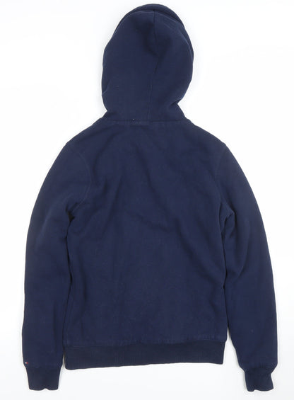 Womens UK Size S Tommy Hilfiger Blue Full Zip Hoodie