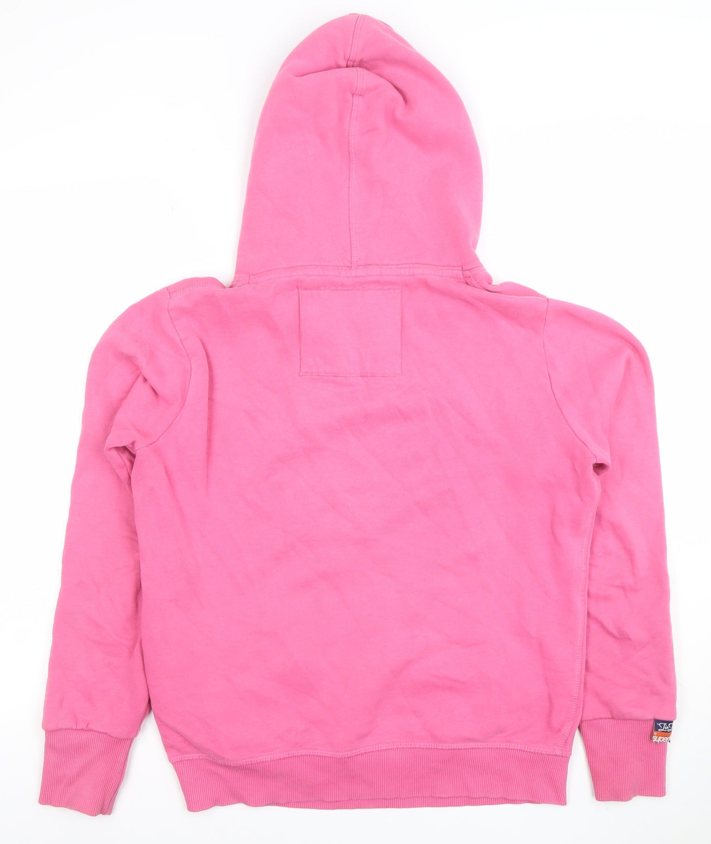 Womens UK Size M Superdry Pink Pullover Hoodie