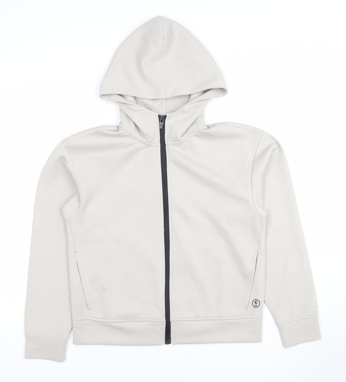 Womens UK Size XS Edition Beige Full Zip Hoodie