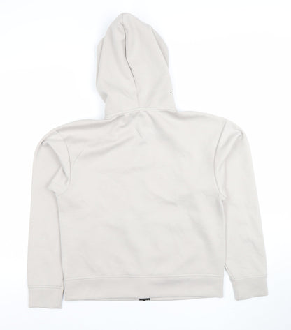 Womens UK Size XS Edition Beige Full Zip Hoodie