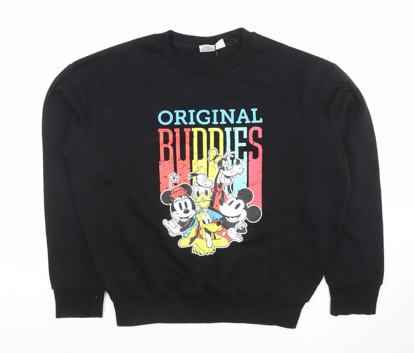 Womens UK Size XS Disney Black Pullover Sweatshirt