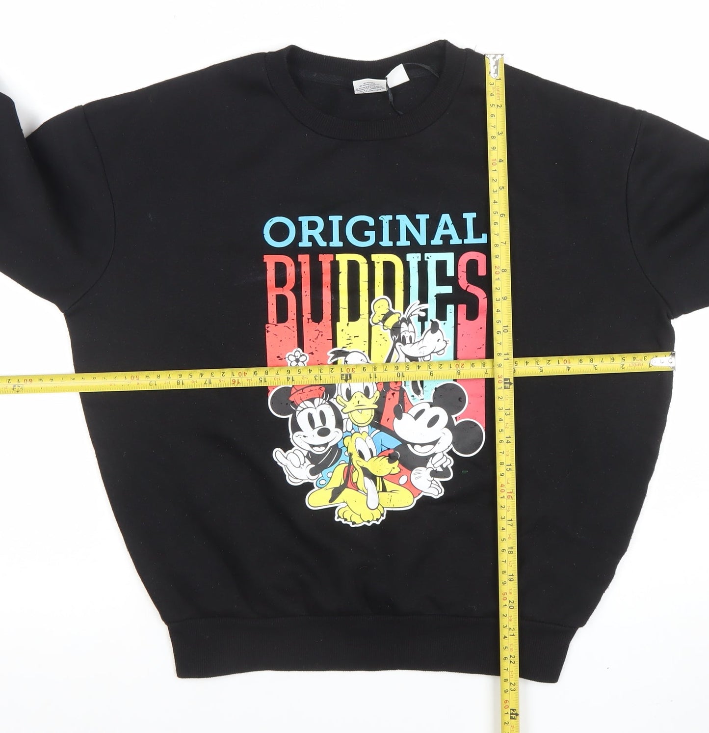 Womens UK Size XS Disney Black Pullover Sweatshirt