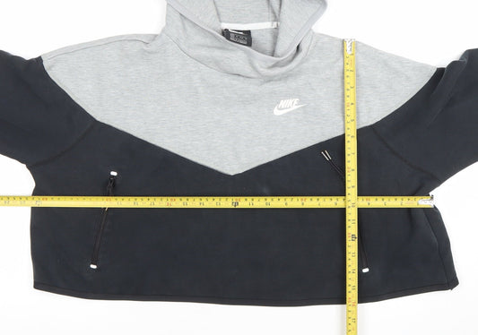 Womens UK Size XS Nike Grey Pullover Hoodie