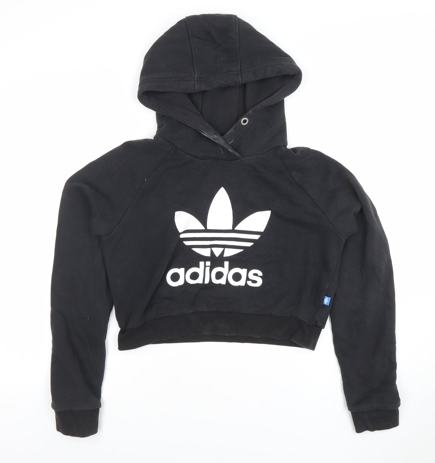 Womens UK Size 12 adidas Black Pullover Hoodie