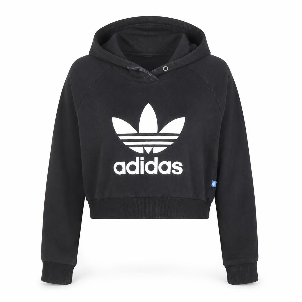 Womens UK Size 12 adidas Black Pullover Hoodie
